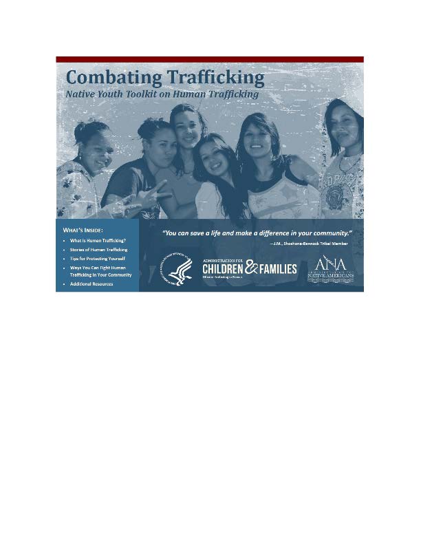 Combating Trafficking Native Youth Toolkit On Human Trafficking Tribal Youth Resource Center 8482
